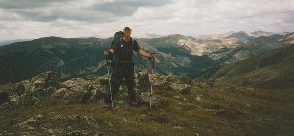 alex on the continental divide near Monarch Pass, 2006